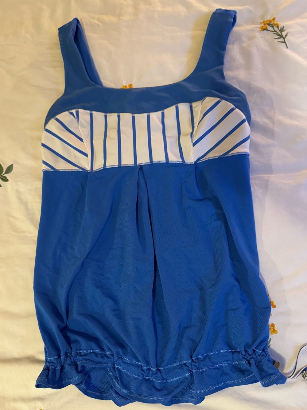 Lululemon Y2K - Blue Striped Tankini Top size 8